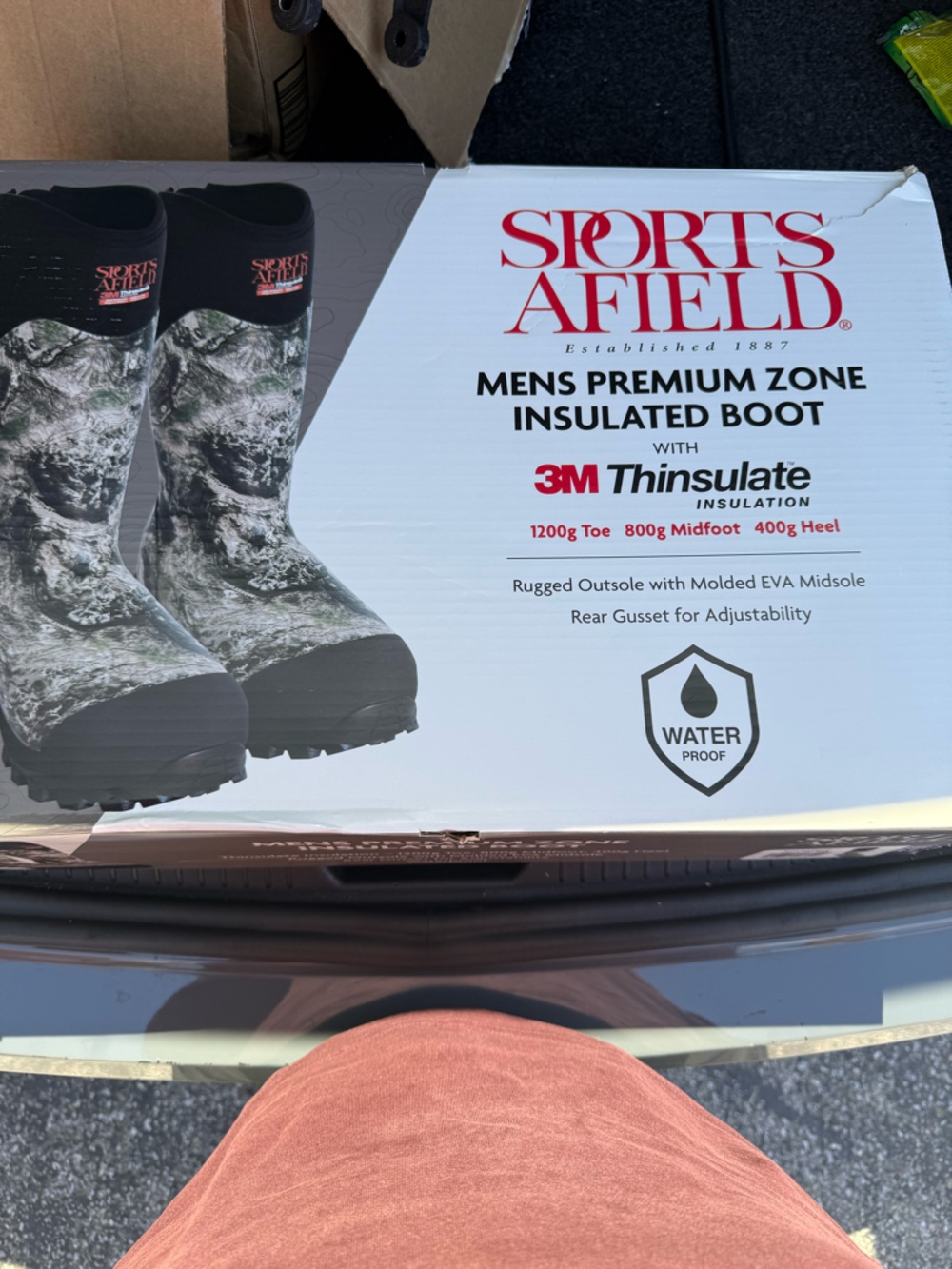 Mossy Oak Men's Camouflage Insulated Boots - Black & Gray